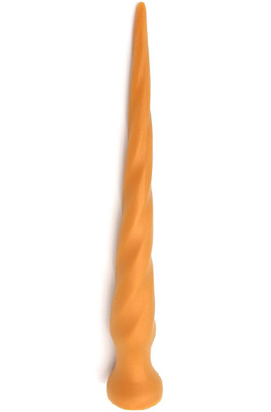 Gold Play Twist Large 62 cm Ø7,5 cm - Extra langer Anal-Dildo 1