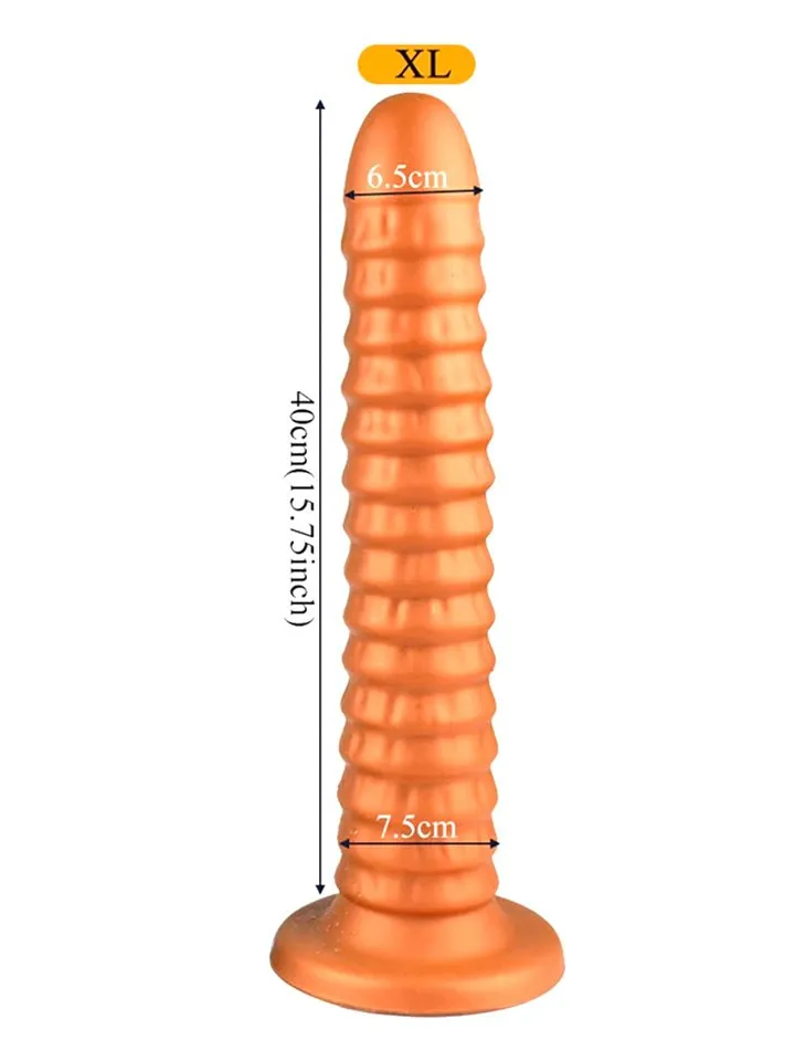 Goldplay Ribbed XL 40 cm - XL Dildo 4 [full]