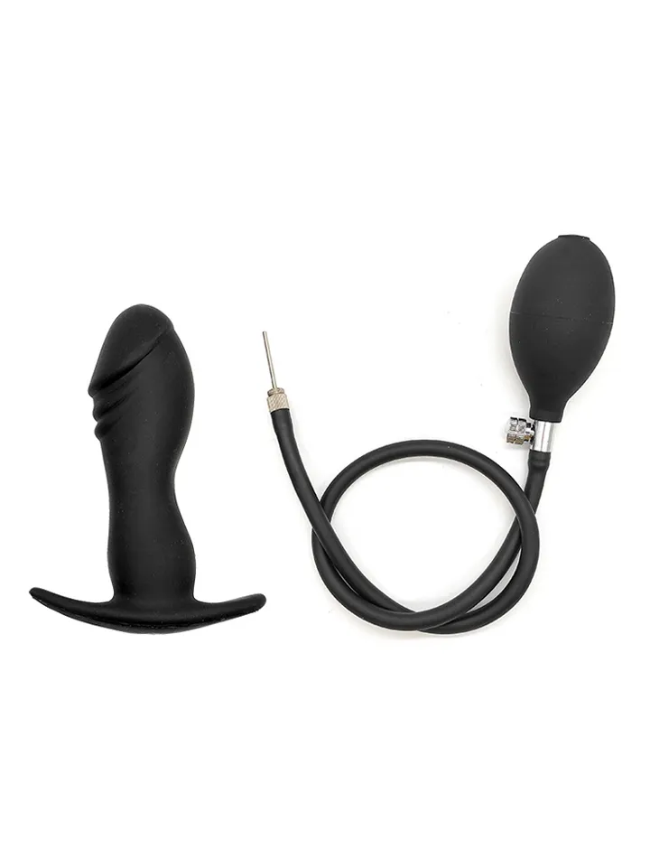 Gonfik Inflatable Plug 12 cm - Aufblasbarer Analplug 2 [full]