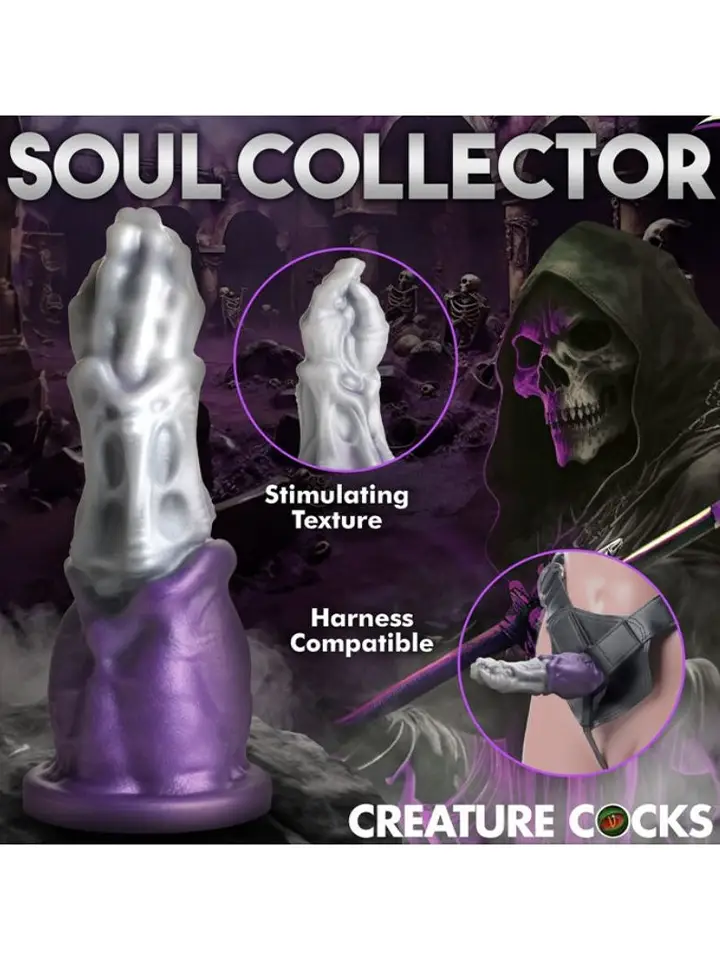 Grim Reaper Silikon-Dildo 23 cm - Drachen-Dildo 4
