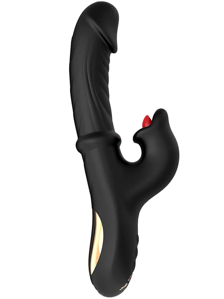 Grlpwr Envy Licking & Thrusting Vibrator - Rabbit-Vibrator mit rotierender Zunge 1