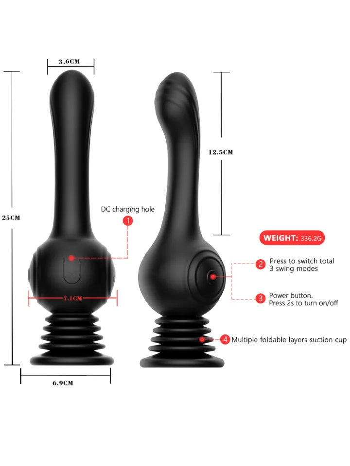 Grlpwr Shaking G-Spot Lover - Vibrierender Dildo 4