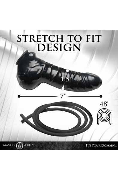 Guzzler Realistic Latex Penis Sleeve With Hose - Penishülle 6