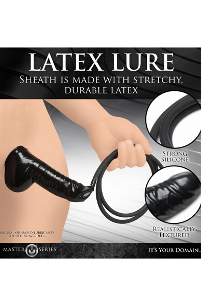 Guzzler Realistic Latex Penis Sleeve With Hose - Penishülle 8