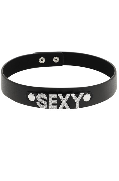 Hand Crafted Halsband aus veganem Leder sexy - BDSM Halsband 2