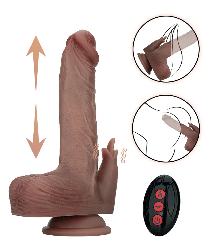 Heated Thrusting & Rotating Dildo With Clitoral Stimulation - Vibrierender Dildo 2 [full]