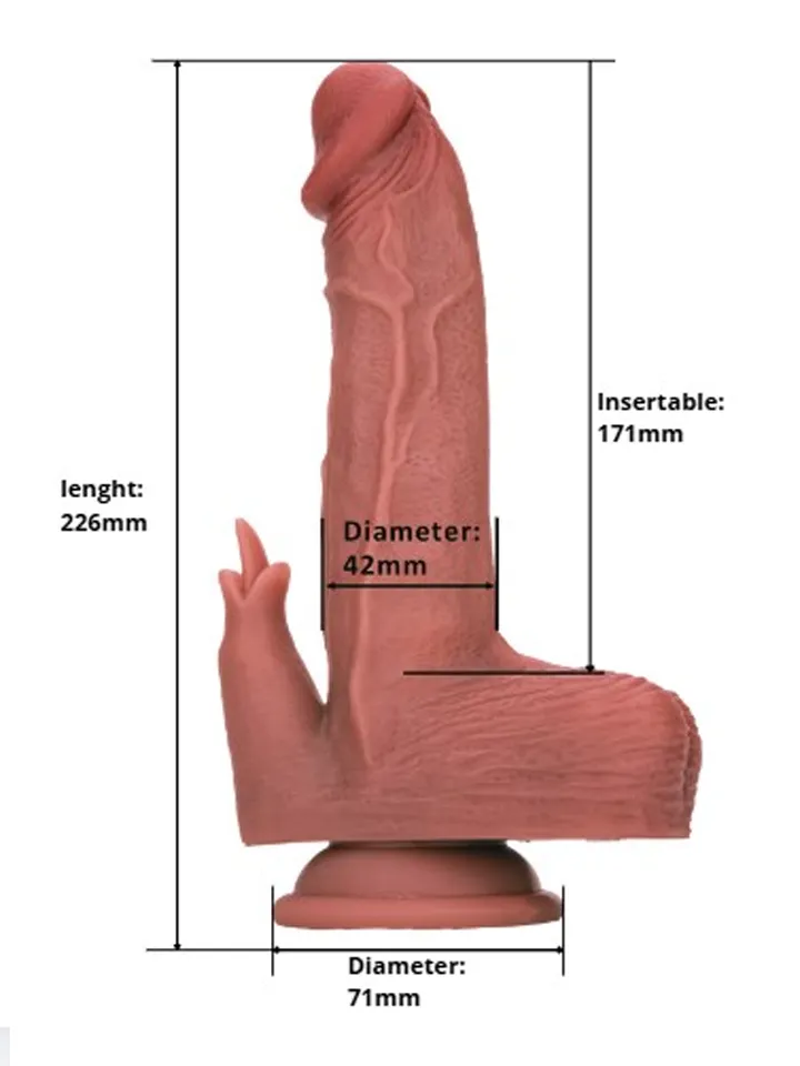 Heated Thrusting & Rotating Dildo With Clitoral Stimulation - Vibrierender Dildo 6 [full]