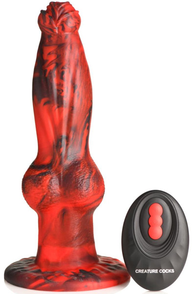 Hel-Wolf Stoß- & Vibrationsdildo 22 cm - Drachen-Dildo 1