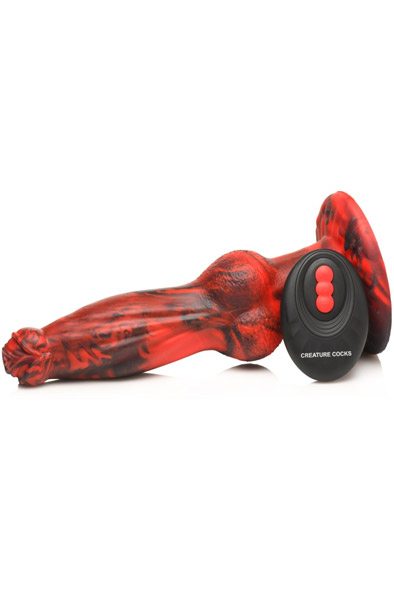 Hel-Wolf Stoß- & Vibrationsdildo 22 cm - Drachen-Dildo 4