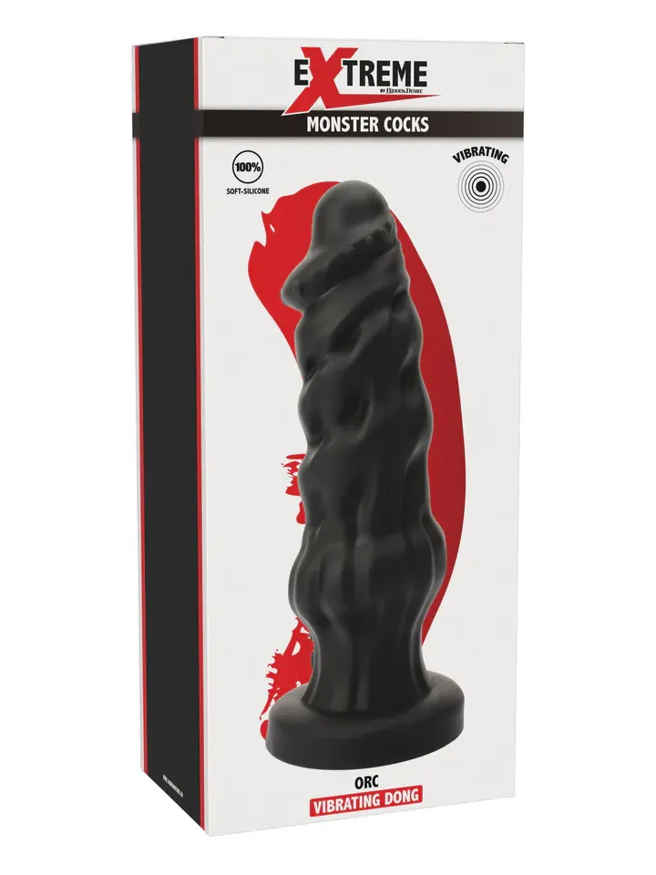 Hidden Desire Orc Monster Vibrating Dong 23 cm - Monster-Dildo 3 [full]