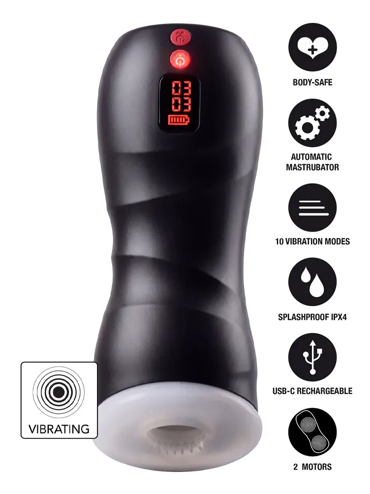 Hidden Desire Vibrating Twin Turbo Masturbator - Vibrations-Masturbator 1 [full]