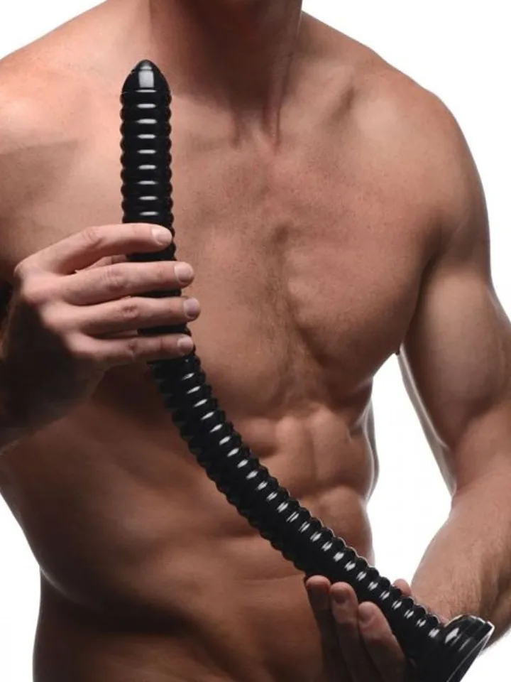 Hosed Gerippte Anal-Schlange 51 cm - Extra langer Anal-Dildo 2 [full]
