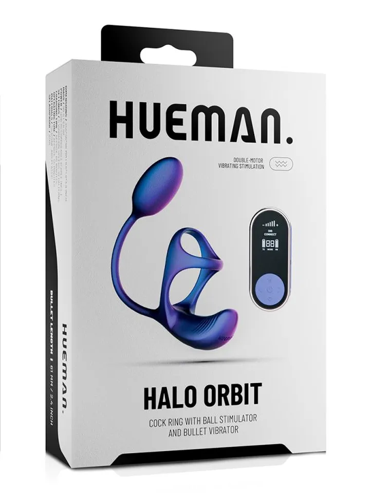 Hueman Halo Orbit Cock Ring - Prostatavibrator mit Penisring 5 [full]