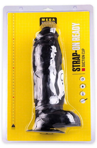 HUNG System Zac XL Black 32,5 cm - Extra dicker Anal-Dildo 3