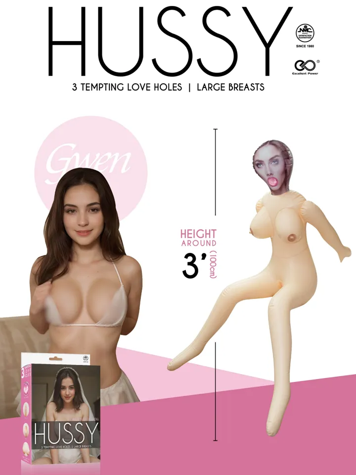 Hussy Gwen 3 Hole Inflatable Love Doll - Aufblasbare Sexpuppe 2 [full]