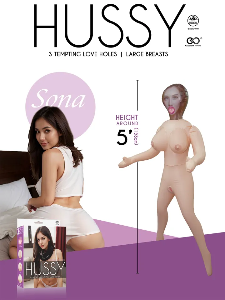 Hussy Sona 3 Hole Inflatable Love Doll - Aufblasbare Sexpuppe 2 [full]