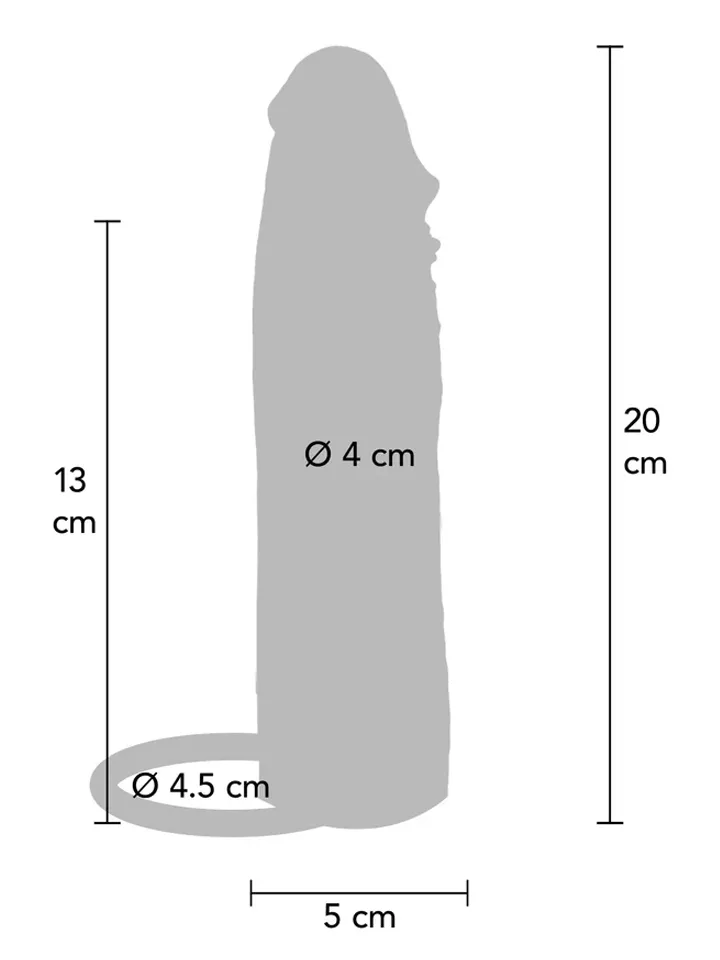 Hydrated Skin Penis Sleeve Vibrating 20 cm - Vibrierender Penisverlängerer 4 [full]