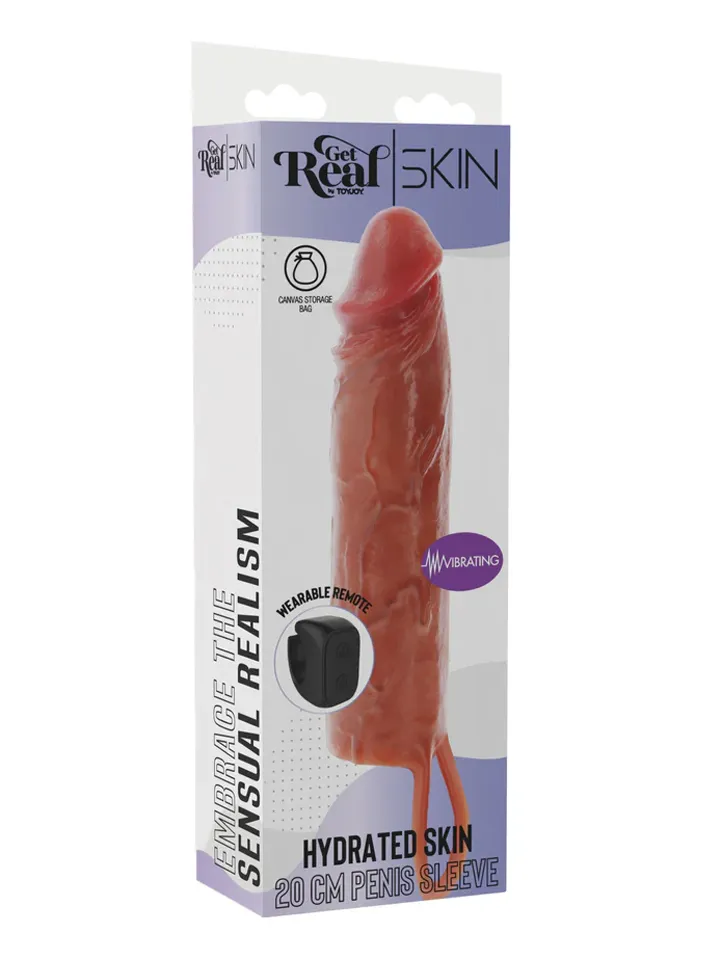 Hydrated Skin Penis Sleeve Vibrating 20 cm - Vibrierender Penisverlängerer 5 [full]