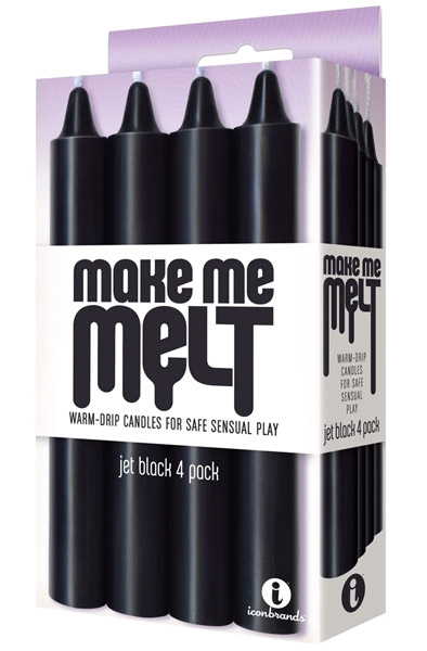 Icon Brands Make Me Melt Sensual Candles Black - BDSM Kerze 2