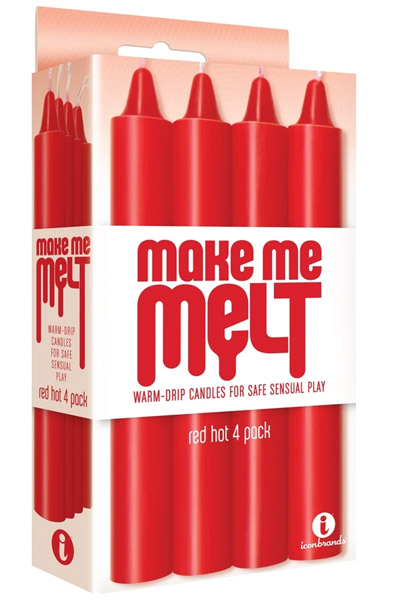 Icon Brands Make Me Melt Sensual Candles Red - BDSM Kerze 2