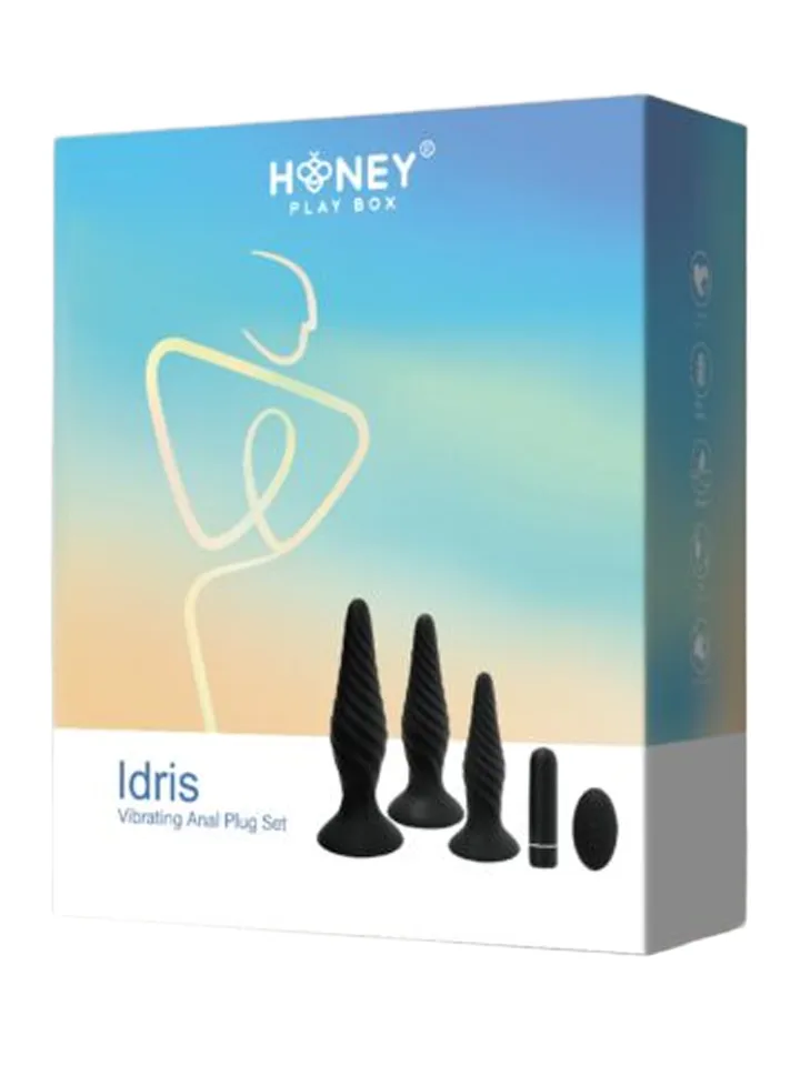 Idris Vibrating Anal Plug Set - Analspielzeug im Set 5 [full]