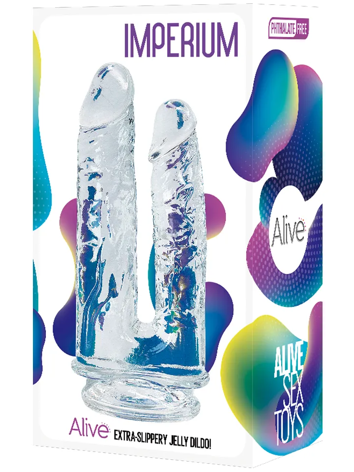 Imperium Jelly Doppel-Dildo Transparent - Doppel-Dildo 2