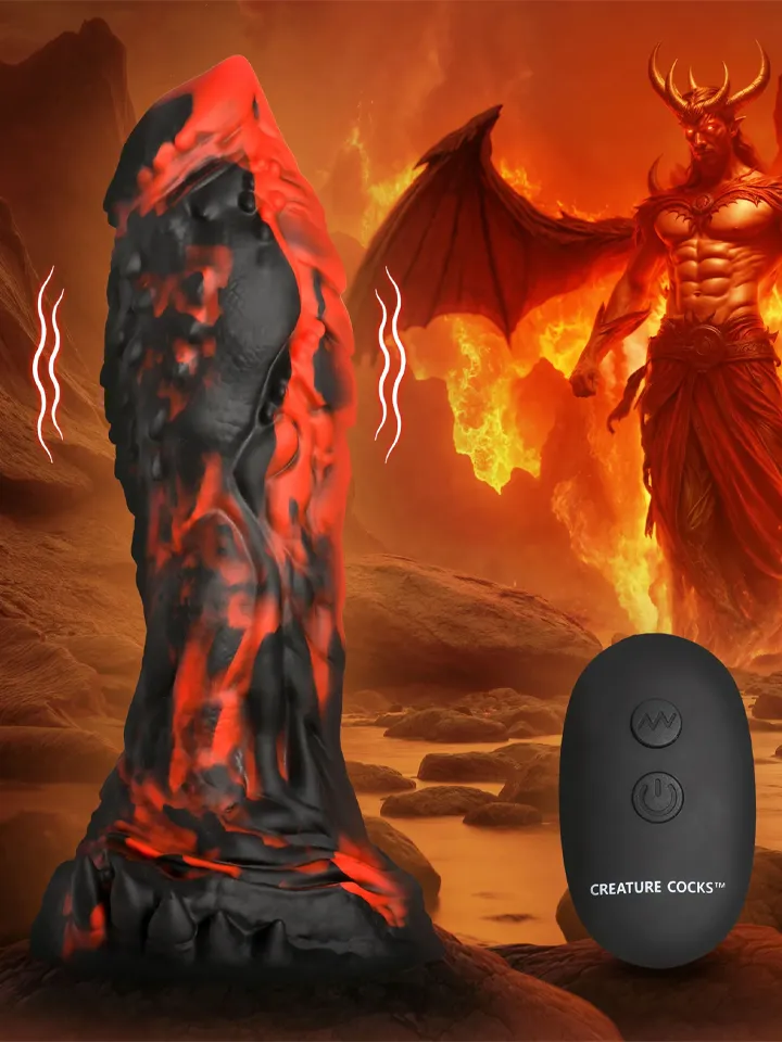 Inferno Cock Vibrating Silicone Dildo 20 cm - Monster-Dildo 1 [full]