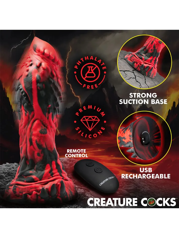 Inferno Cock Vibrating Silicone Dildo 20 cm - Monster-Dildo 2 [full]