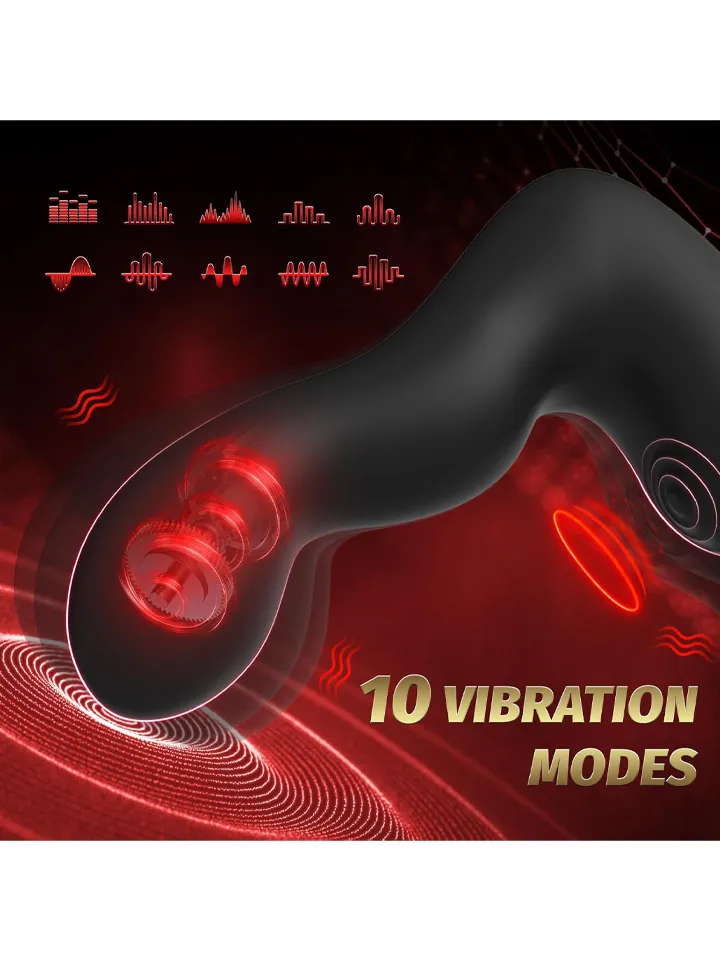 Inflatable Vibrating Prostate Massager - Prostatavibrator mit Penisring 4 [full]