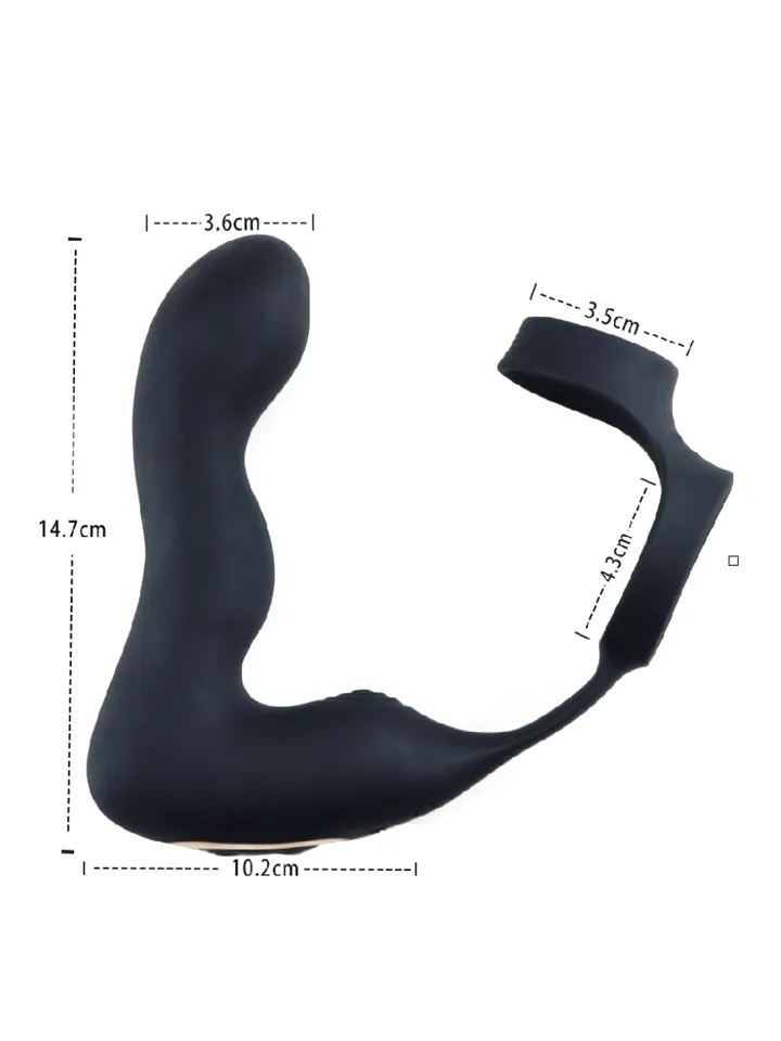 Inflatable Vibrating Prostate Massager - Prostatavibrator mit Penisring 5