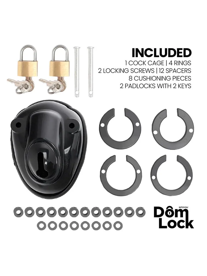Inmate Chastity Cage With Spacers - Keuschheitskäfig 2 [full]