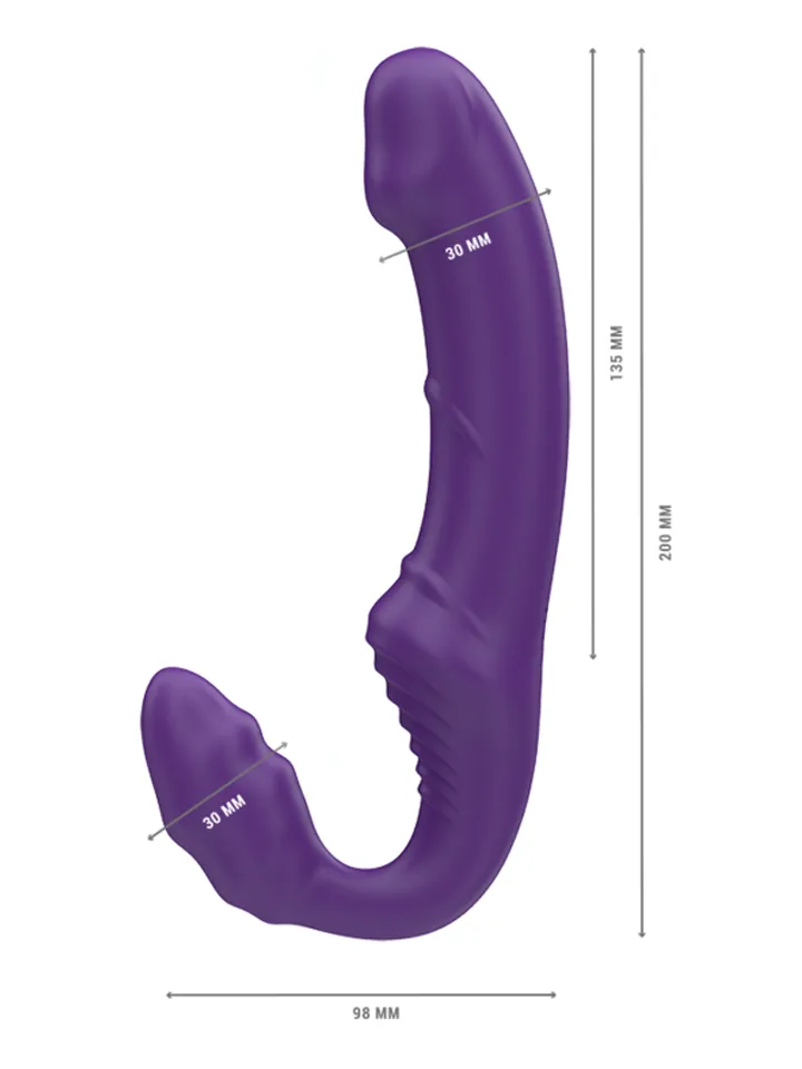 Intense Jill Double Vibrator 20 cm - Vibrierender Dildo 3 [full]