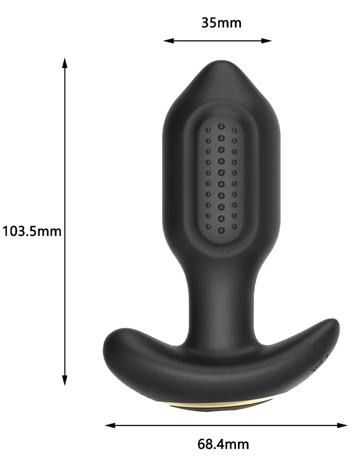 Intense Pro Prostatamassagegerät mit Fernbedienung - Vibrierender Analplug 2