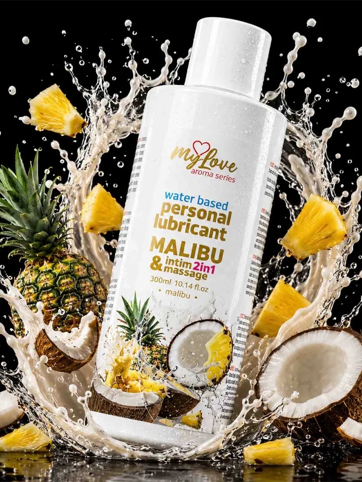 Intim & Massage Lubricant Malibu 300 ml - Gleitmittel & Massagelotion 1 [full]