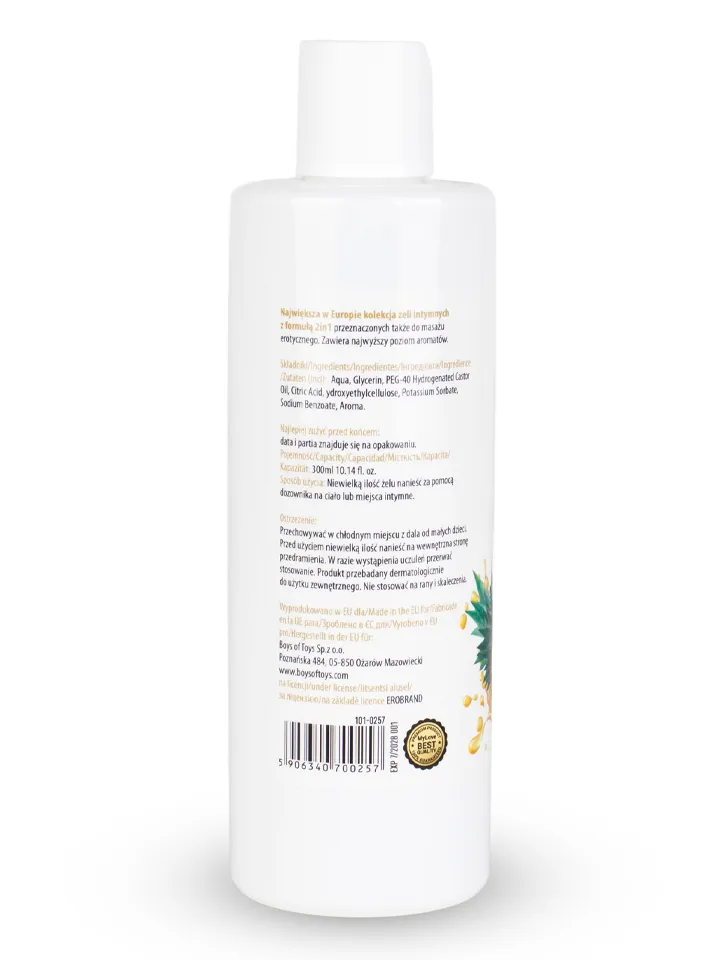 Intim & Massage Lubricant Pineapple 300 ml - Gleitmittel & Massagelotion 2 [full]