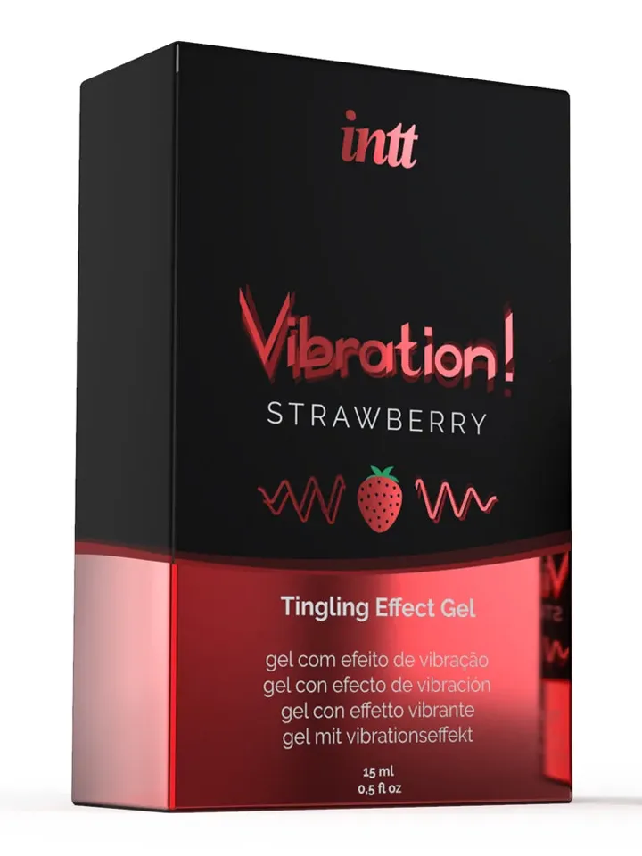 Intt Vibration! Strawberry Liquid Vibrator 15 ml - Luststeigerndes Gel 2 [full]