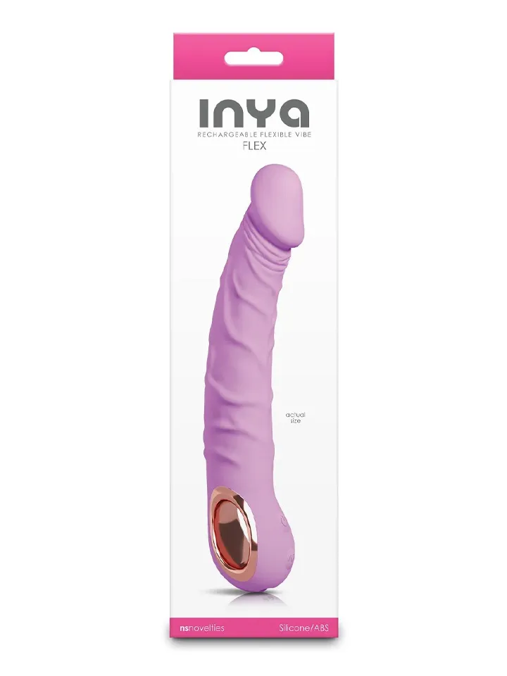 Inya Flex Realistic Rechargeable Silicone Flexible Vibrator - Vibrierender Dildo 3 [full]