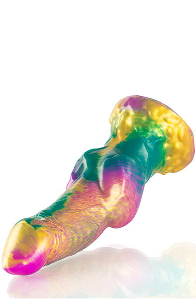 Iris Dildo With Rainbow Testicles Of Pleasure 22,5 cm - Monster-Dildo 5