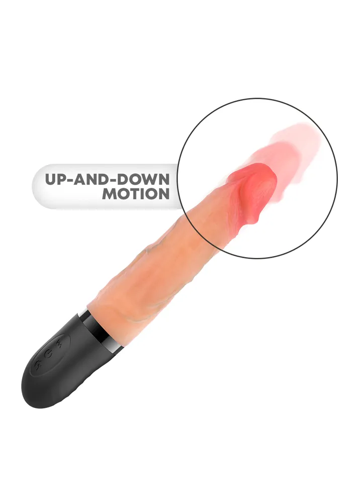 Jean Up & Down Vibrator With Heat Effect 24 cm - Vibrierender Dildo 2 [full]