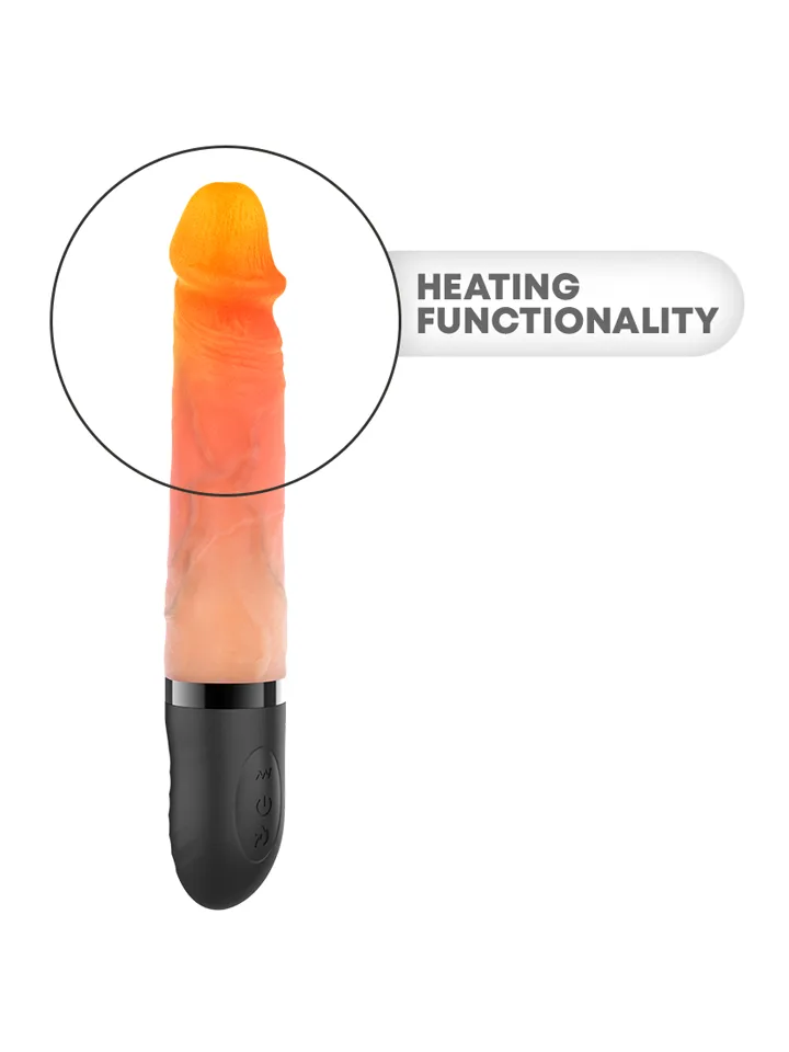 Jean Up & Down Vibrator With Heat Effect 24 cm - Vibrierender Dildo 3 [full]