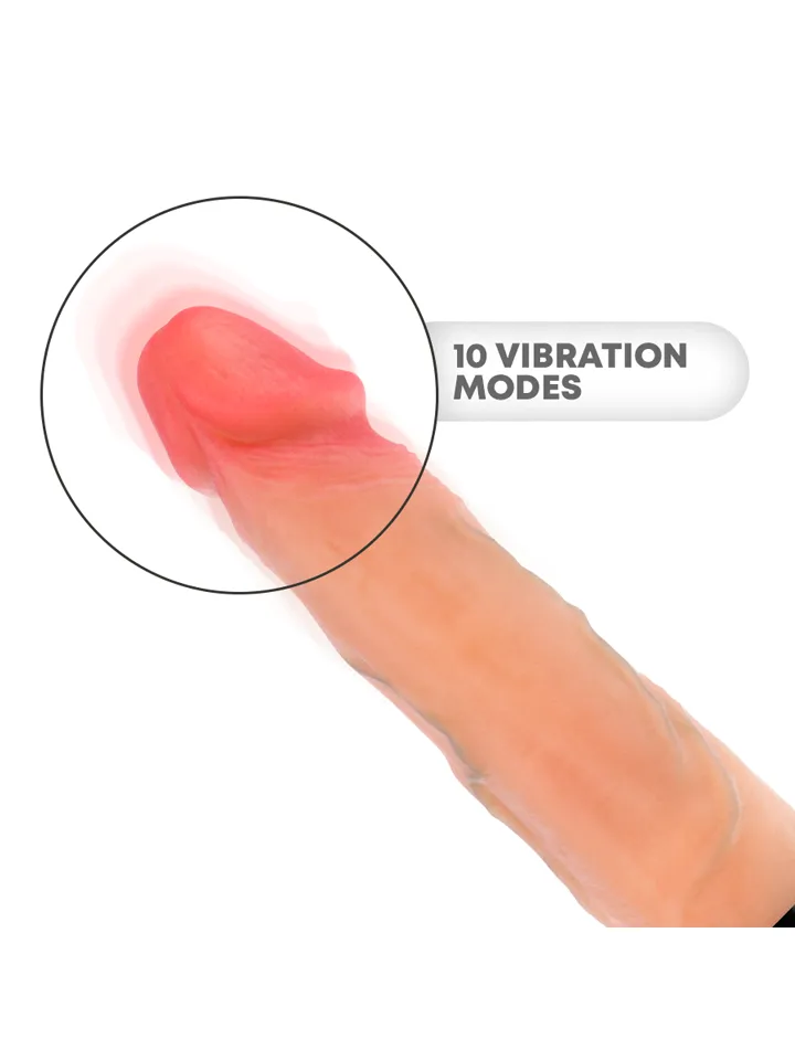 Jean Up & Down Vibrator With Heat Effect 24 cm - Vibrierender Dildo 4 [full]