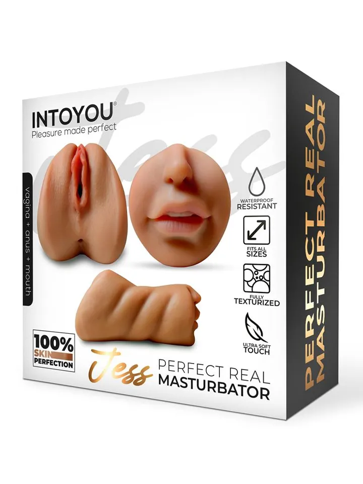 Jess Super Realistic Vagina, Anus & Mouth - Vagina-Masturbator 3 [full]