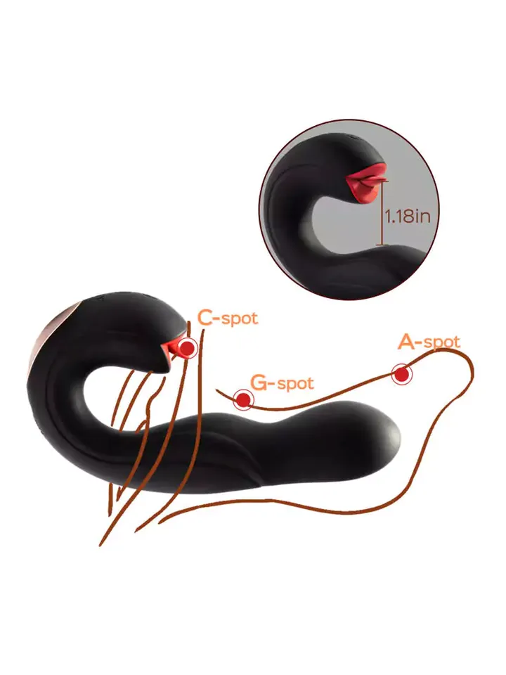 Joi Pro Rotierender G-Punkt Vibrator & Klitoris-Licker Rot - G-Punkt-Vibrator 3 [full]