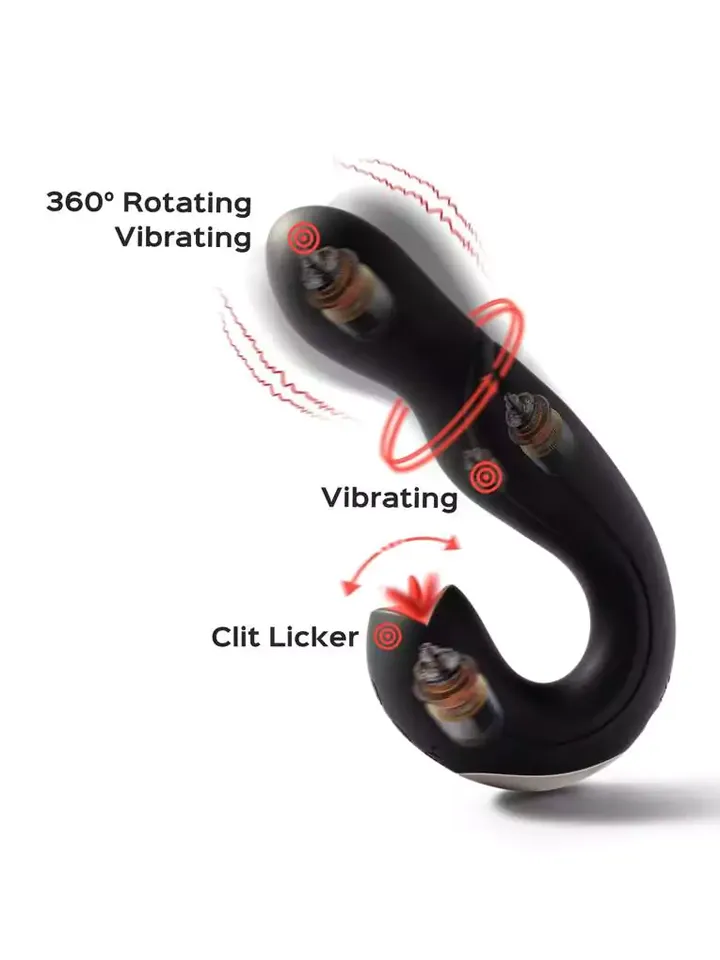Joi Pro Rotierender G-Punkt Vibrator & Klitoris-Licker Rot - G-Punkt-Vibrator 4 [full]