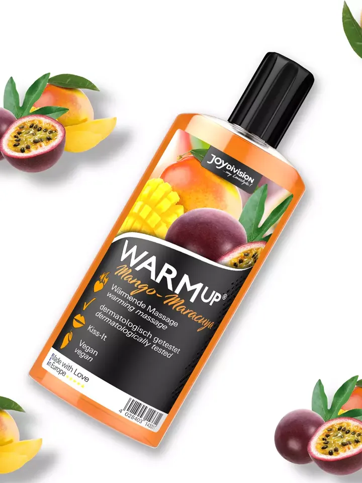 Joydivision WARMup Massageöl Mango & Maracuja 150ml - Massageöl Mango-Passionsfrucht 2 [full]