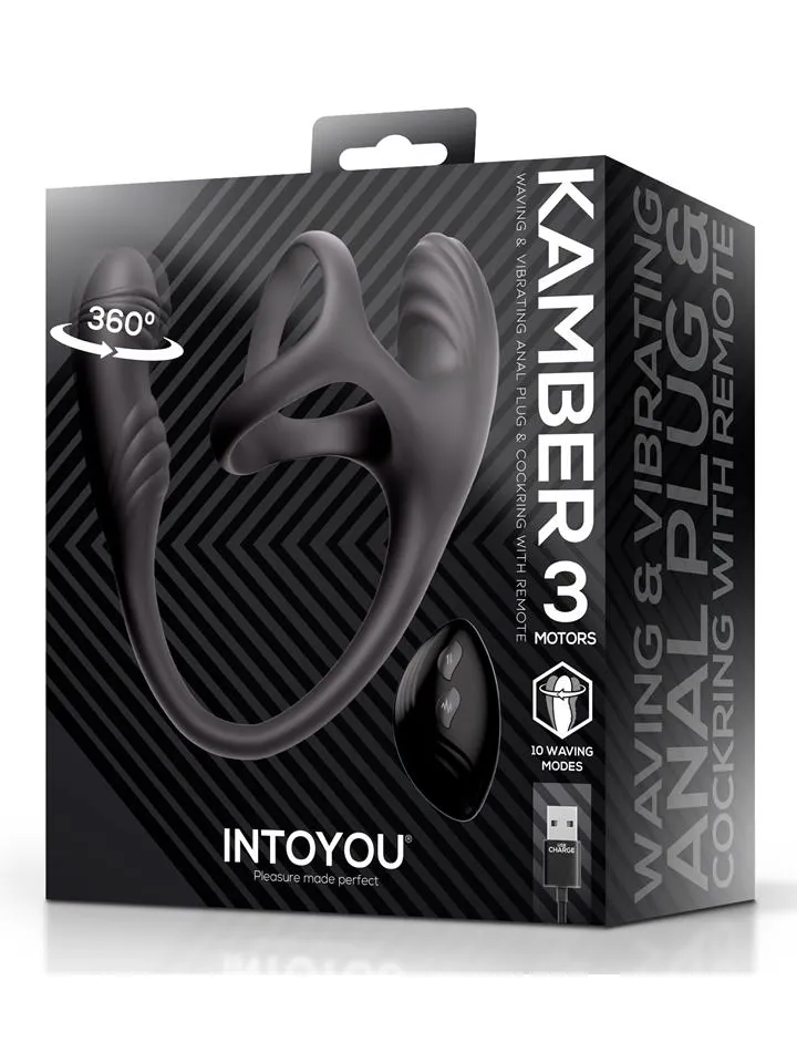 Kamber Waving Vibrating Anal Plug & Cockring - Analplug mit Penisring 6 [full]