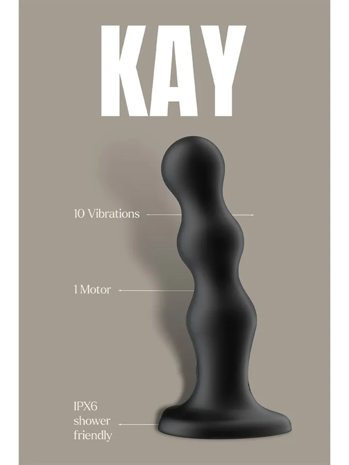Kay Vibrator With Suction Cup 17,5 cm - Vibrierender Dildo 2 [full]