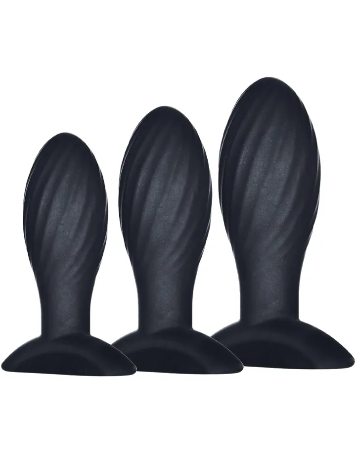 Kick Up Silicone Anal Training Set - Analplug Set 1