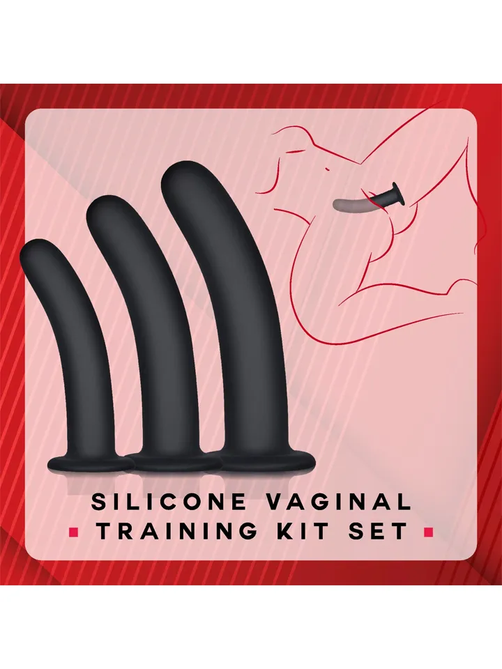 Kick Up Vaginal-Trainings-Kit Schwarz - Dilator-Set 3 [full]