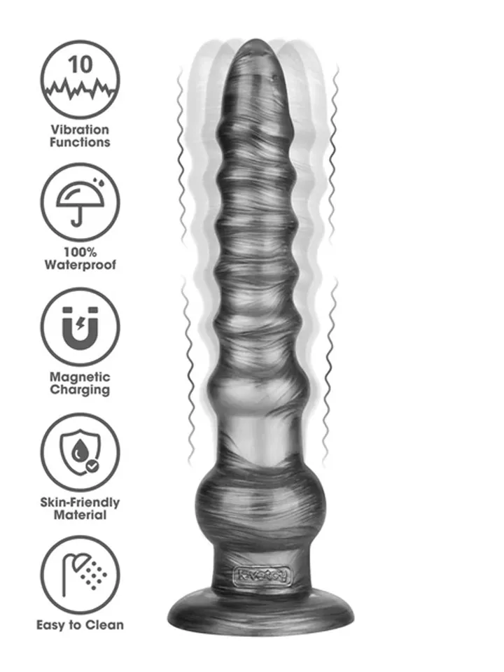 King Sized Vibrating Vibrax Slider 32,3 cm - Anal-Dildo mit Vibration 1 [full]